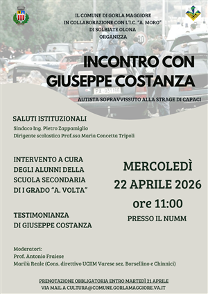 Incontro con Giuseppe Costanza