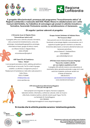 PROGETTO #ANZIANI IN RETE#