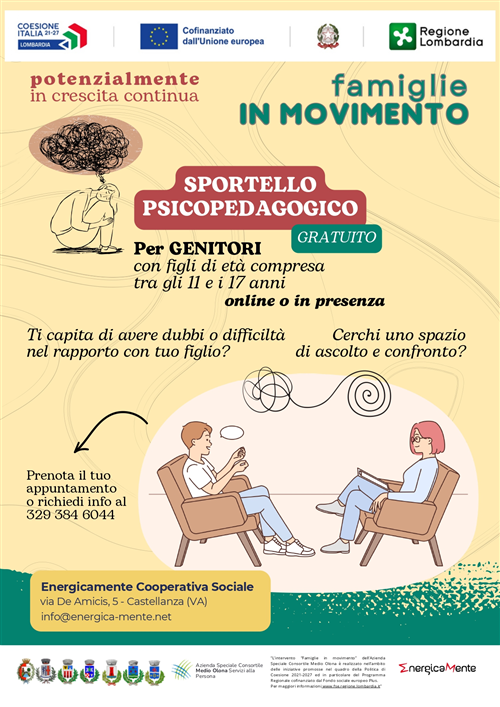 Sportello pedagogico famiglie in movimento