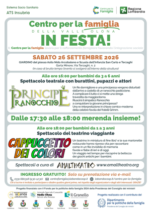 “In festa!”: spettacoli e divertimento per i più piccoli