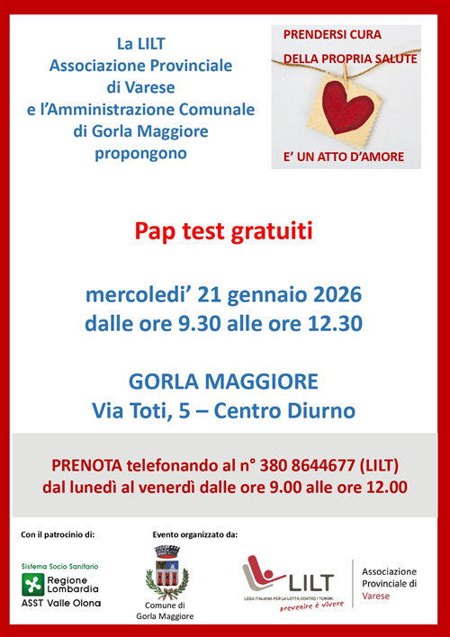 Pap test gratuiti