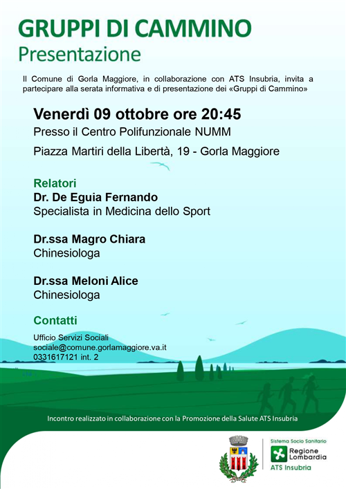 Presentazione dei â€œGruppi di Camminoâ€