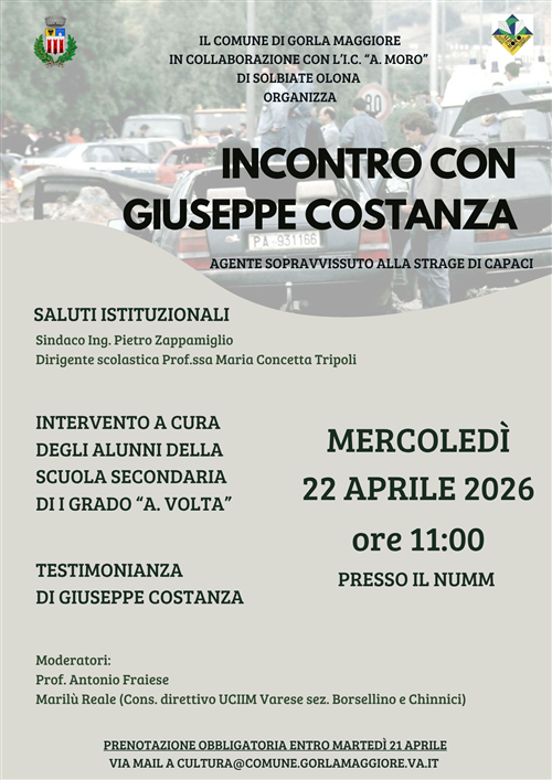 Incontro con Giuseppe Costanza