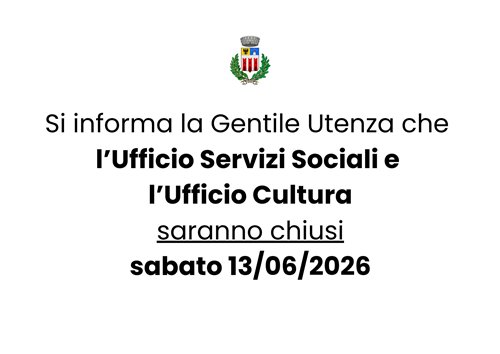 Chiusura uffici comunali