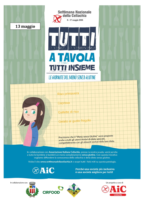 Tutti a tavola, tutti insieme - Le giornate del menu senza glutine