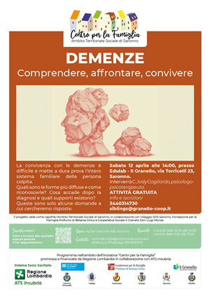 Demenze- comprendere, affrontare, convivere