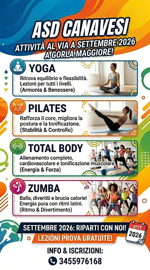 Ripartono le attività sportive!